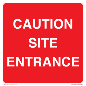 PR12787: CAUTION SITE ENTRANCE