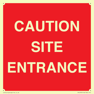 PR12787: CAUTION SITE ENTRANCE