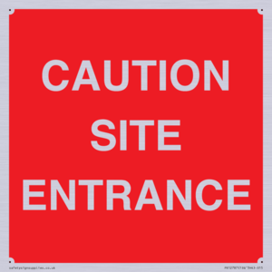 PR12787: CAUTION SITE ENTRANCE