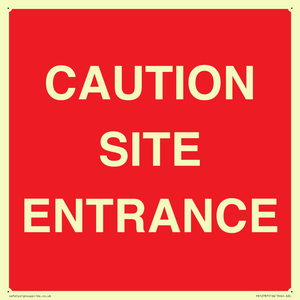 PR12787: CAUTION SITE ENTRANCE