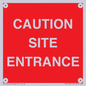 PR12787: CAUTION SITE ENTRANCE