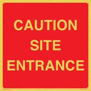 PR12787: CAUTION SITE ENTRANCE