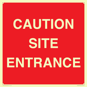 PR12787: CAUTION SITE ENTRANCE