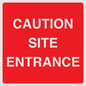 PR12787: CAUTION SITE ENTRANCE