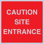PR12787: CAUTION SITE ENTRANCE