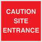 PR12787: CAUTION SITE ENTRANCE