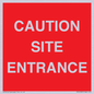 PR12787: CAUTION SITE ENTRANCE