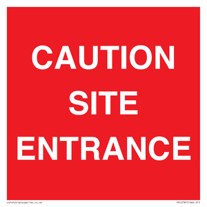 PR12787: CAUTION SITE ENTRANCE