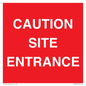 PR12787: CAUTION SITE ENTRANCE