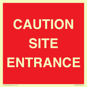 PR12787: CAUTION SITE ENTRANCE