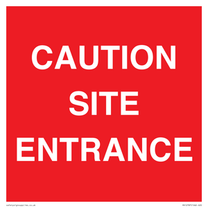 PR12787: CAUTION SITE ENTRANCE