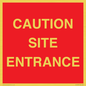 PR12787: CAUTION SITE ENTRANCE