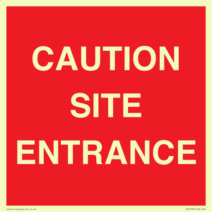 PR12787: CAUTION SITE ENTRANCE