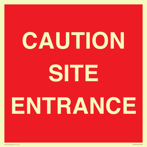PR12787: CAUTION SITE ENTRANCE