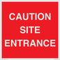 PR12787: CAUTION SITE ENTRANCE