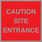 PR12787: CAUTION SITE ENTRANCE
