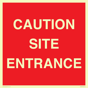 PR12787: CAUTION SITE ENTRANCE