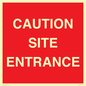 PR12787: CAUTION SITE ENTRANCE