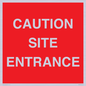 PR12787: CAUTION SITE ENTRANCE