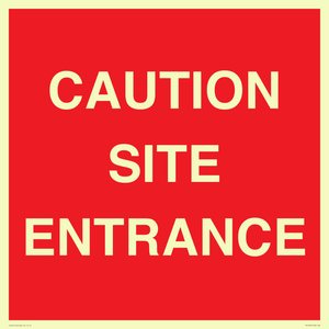 PR12787: CAUTION SITE ENTRANCE