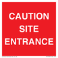 PR12787: CAUTION SITE ENTRANCE