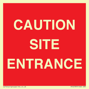 PR12787: CAUTION SITE ENTRANCE