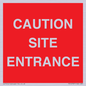 PR12787: CAUTION SITE ENTRANCE