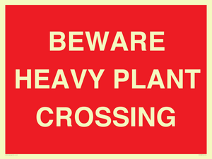 PR12789: BEWARE HEAVY PLANT CROSSING