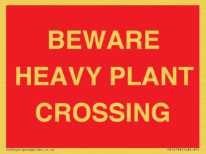 PR12789: BEWARE HEAVY PLANT CROSSING