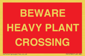 PR12789: BEWARE HEAVY PLANT CROSSING