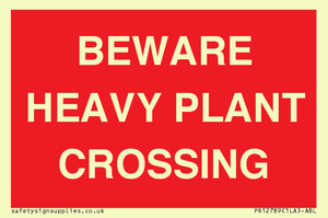 PR12789: BEWARE HEAVY PLANT CROSSING
