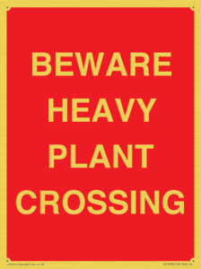 PR12789: BEWARE HEAVY PLANT CROSSING
