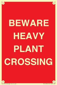 PR12789: BEWARE HEAVY PLANT CROSSING