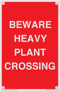 PR12789: BEWARE HEAVY PLANT CROSSING