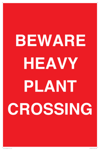 PR12789: BEWARE HEAVY PLANT CROSSING