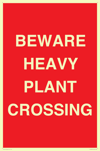PR12789: BEWARE HEAVY PLANT CROSSING