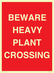 PR12789: BEWARE HEAVY PLANT CROSSING