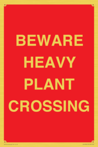 PR12789: BEWARE HEAVY PLANT CROSSING
