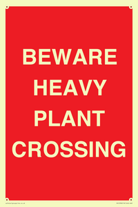 PR12789: BEWARE HEAVY PLANT CROSSING