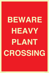 PR12789: BEWARE HEAVY PLANT CROSSING