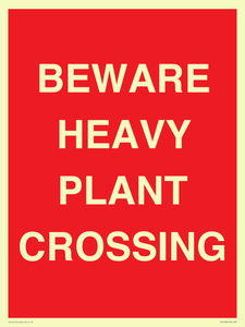 PR12789: BEWARE HEAVY PLANT CROSSING