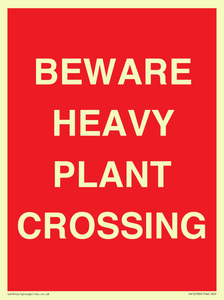 PR12789: BEWARE HEAVY PLANT CROSSING
