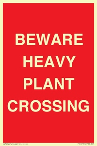 PR12789: BEWARE HEAVY PLANT CROSSING