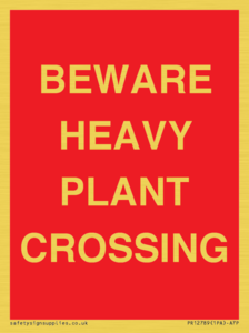 PR12789: BEWARE HEAVY PLANT CROSSING