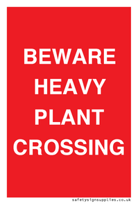 PR12789: BEWARE HEAVY PLANT CROSSING