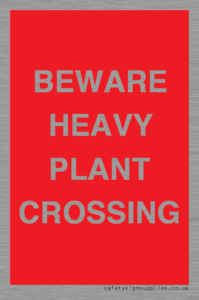 PR12789: BEWARE HEAVY PLANT CROSSING