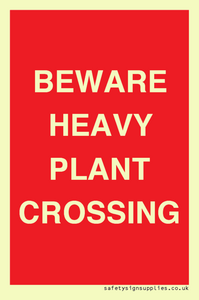 PR12789: BEWARE HEAVY PLANT CROSSING