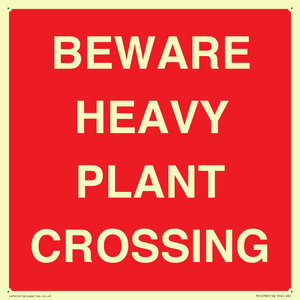 PR12789: BEWARE HEAVY PLANT CROSSING