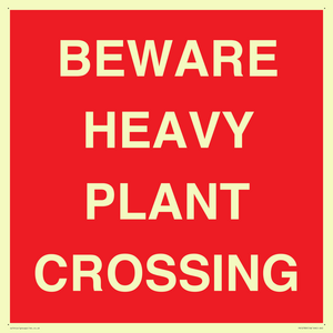 PR12789: BEWARE HEAVY PLANT CROSSING