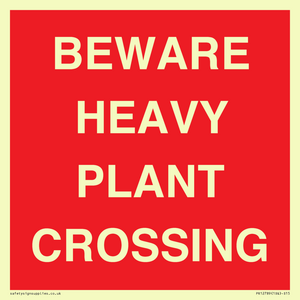 PR12789: BEWARE HEAVY PLANT CROSSING